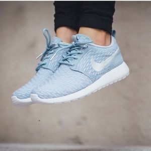 Baby Blue Knit Nike Roshe